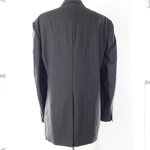 Single Breasted Pure Virgin Wool Hart Schaffner Marx Suit Coat 46L - Picture 10 of 11